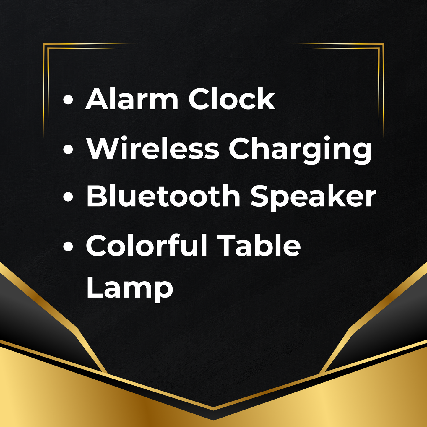Google G shaped Lamp - Bluetooth Speaker- Wireless Charger & Digital Clock