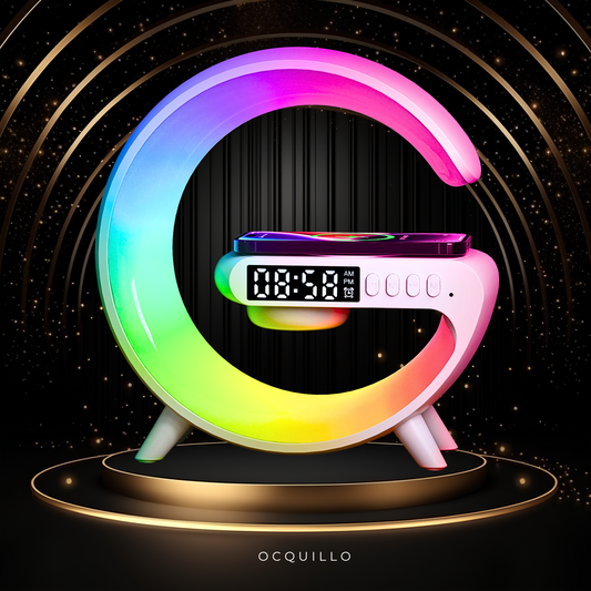 Google G shaped Lamp - Bluetooth Speaker- Wireless Charger & Digital Clock